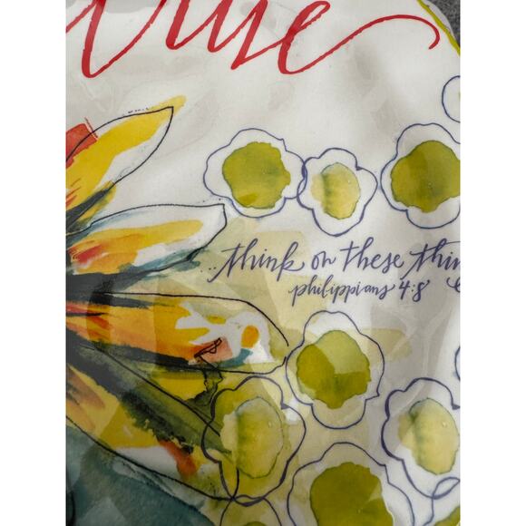 Mary & Martha think on these things Dessert Plates Set of 4 - Picture 8 of 10